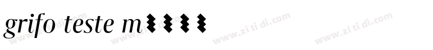 grifo teste m字体转换